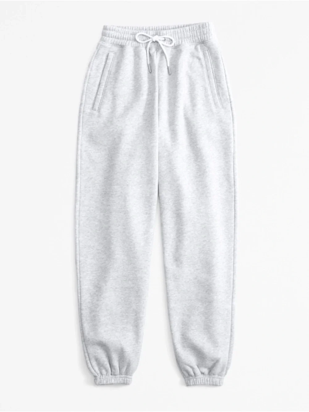 Abercrombie & Fitch Sunday Sweatpant Fleece Joggers Light Grey - Picture 6 of 11